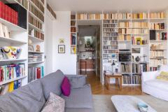 Bibliothèque laquée blanc